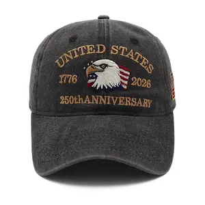 United States 250th Anniversary Hat, USA Baseball Cap 1776-2026 American Eagles Hat Patriotic Embroidered Hats for Men Women