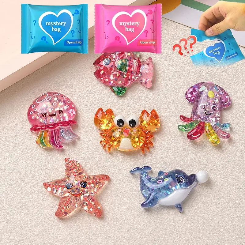 Mini Statues Set, Random Small Ornaments, DIY Resin Cartoon Animal Accessories, Home Decor, Office Desk, Party Gifts, Animal Figurines, Christmas Surprise, Resin Figure, Collectible Figure Decor, Decorative Piece