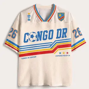 Custom Congo DR Soccer Jersey, Personalized DR Congo Football Jersey, Leopards Fan Shirt, Congo Soccer Gift, Game Day Jersey