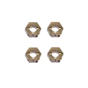 Tekno RC 12mm Aluminum M6 Driveshaft Hex Adapter Set (4)