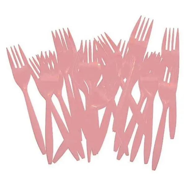Pink Plastic Forks | 5.5 in. | 48 Count