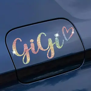 Rhinestone Heart Pattern Car Sticker, Cute Fashion Car Decal, Car Decorative Sticker, Removable Sticker for Car, Motorcycle, Window, Laptop & Thermos Cup