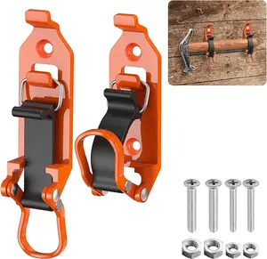2Pcs Shovel Mount for Roof Rack - Heavy Duty Garage Shovel Holder,Quick Release Axe Holder Mount Kit with Screws Nut,Wall Mounting Brackets Kit for Truck Bike storage fathersdaygift
