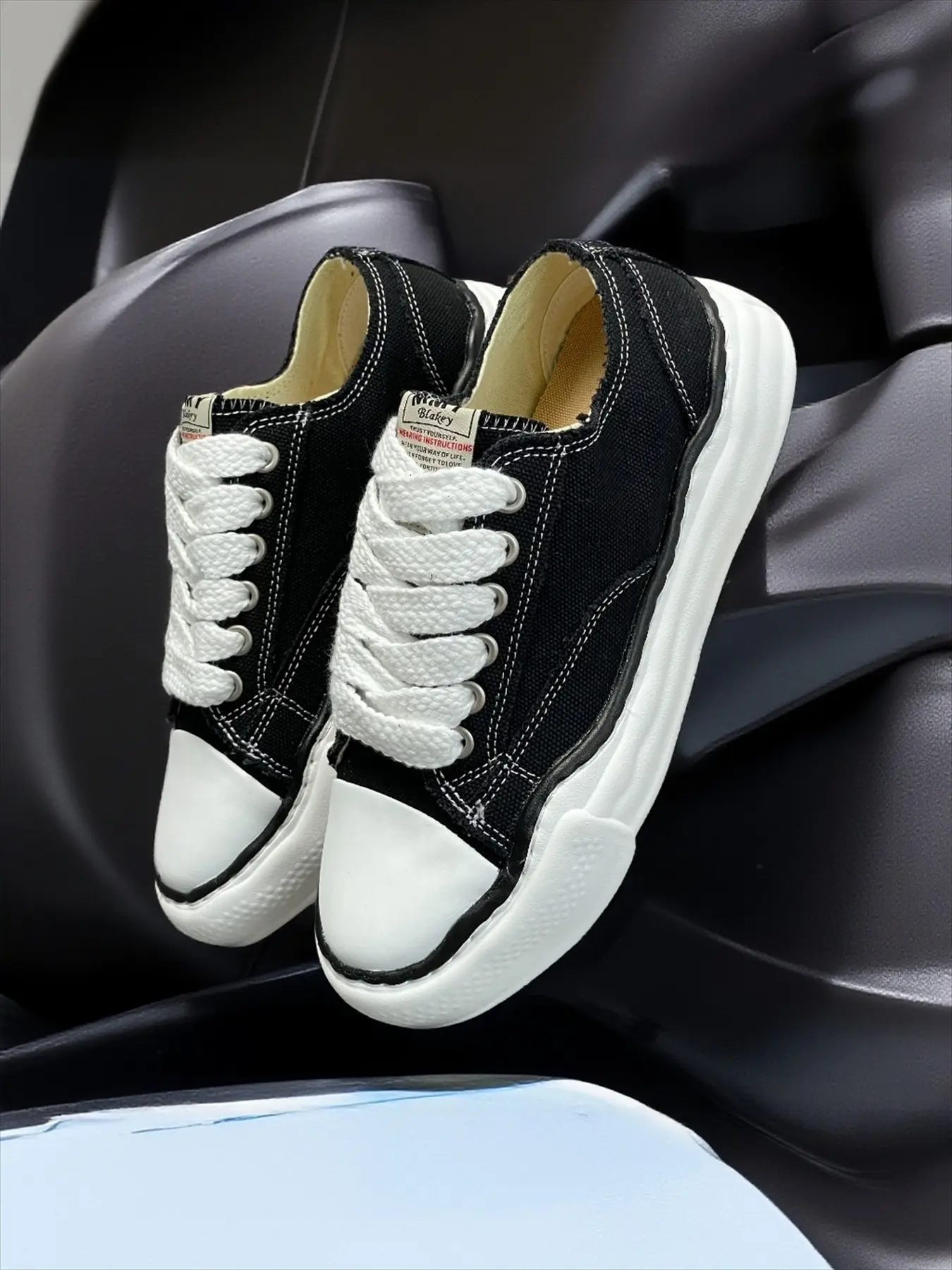 Couples and High Version Canvas Sneakers, Casual Sneaker Trainer, Casual Low Top Athletic Sports Shoes, Walking Shoes for All Seasons, Stylish Patchwork Design for Everyday Wear Rubber