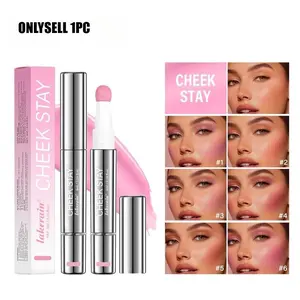 1 Piece Liquid Blush Brush, Easy Application Sponge Tip, Natural Skin Tone Corrector, Energizing Blush, Makeup Essential Tool, Cosmetic