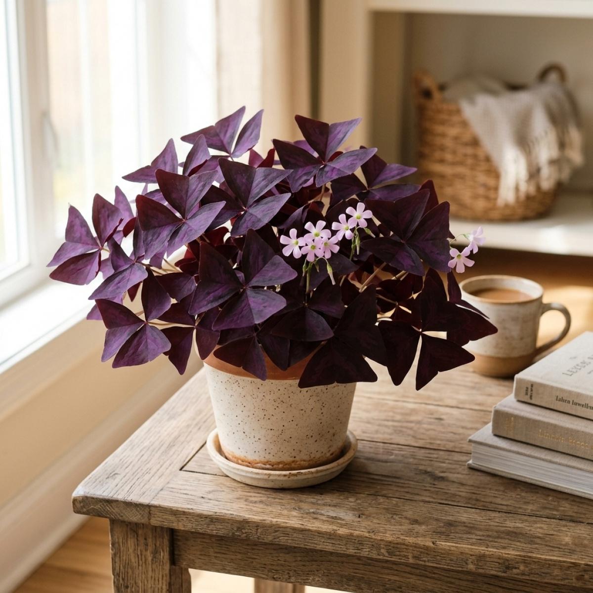 Purple Leaf Oxalis Bulbs for Garden Planting Non-GMO Easy to Grow Indoor Outdoor Perennial Flower Bulbs Hardy for Spring Autumn Planting