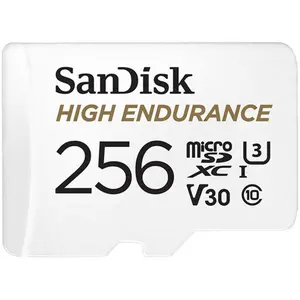 SanDisk  High Endurance Micro Sdx Card for 256GB, U3, V30 C10 Full Hd Recording with Adapter
