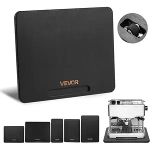 VEVOR Appliance Slider, Medium 10.5 x 13-inch, Rolling Sliding Tray with Silent Rubber Wheels & Hollow Handle, Easy to Clean, Appliance Rolling Tray for Coffee Maker, Kitchen Countertop, Black