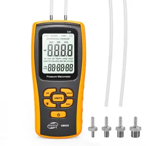 Manometer Gas Pressure Tester, Air Pressure Meter, Differential Pressure Gauge for HVAC, Gas Valve (GM520)