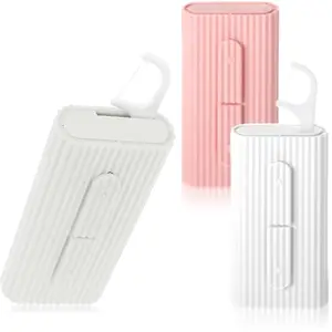 Dental Floss-Portable Case Travel Floss Storage Case Toothpicks Dispenser Refillable Dental Floss Container Automatic Floss Stick Organizer