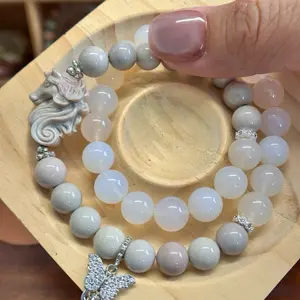 Zodiac Collection-Ivory Pearl - horse bracelet-Double Wrap