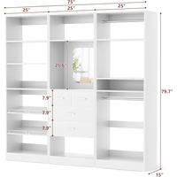 3 Sets (Shoe Rack+Mirror+2 Hanging Rods)