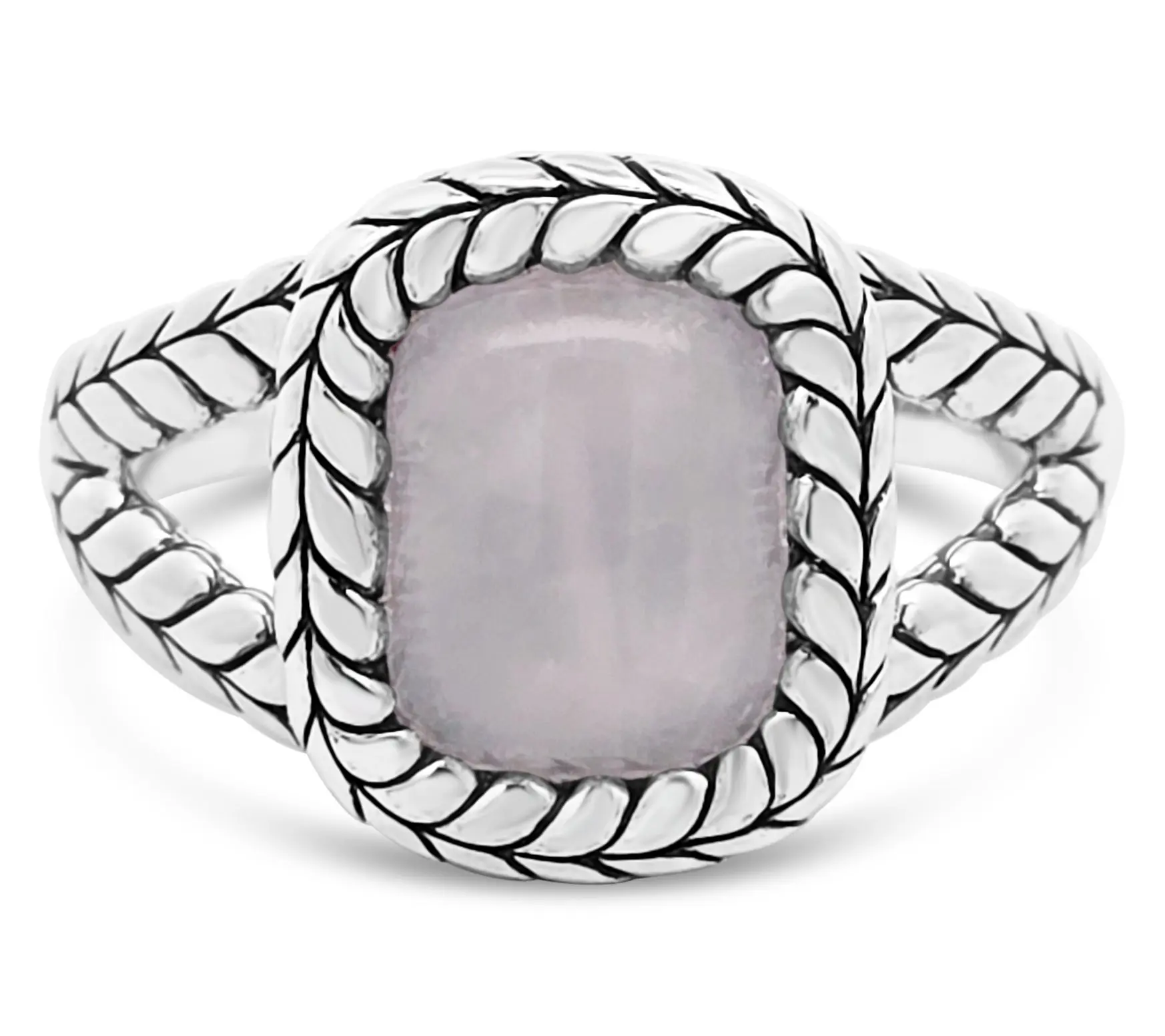 Tiffany Kay Studio Sterling Split Shank Rose Quartz Ring