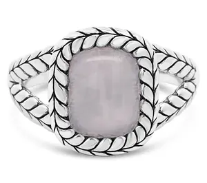 Tiffany Kay Studio Sterling Split Shank Rose Quartz Ring