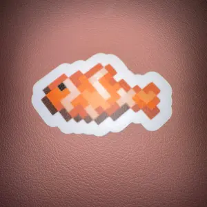 Minecraft Fish Vinyl Sticker