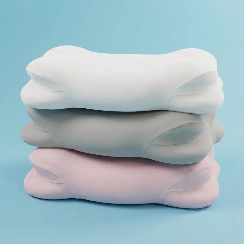 Cervical Cloud , Dual Height Memory Foam  with Cooling Pillowcase, Ergonomic Neck Support Contours to Neck, Neck Pain Relief, Suitable for Side, Back & Stomach Sleepers pillow
