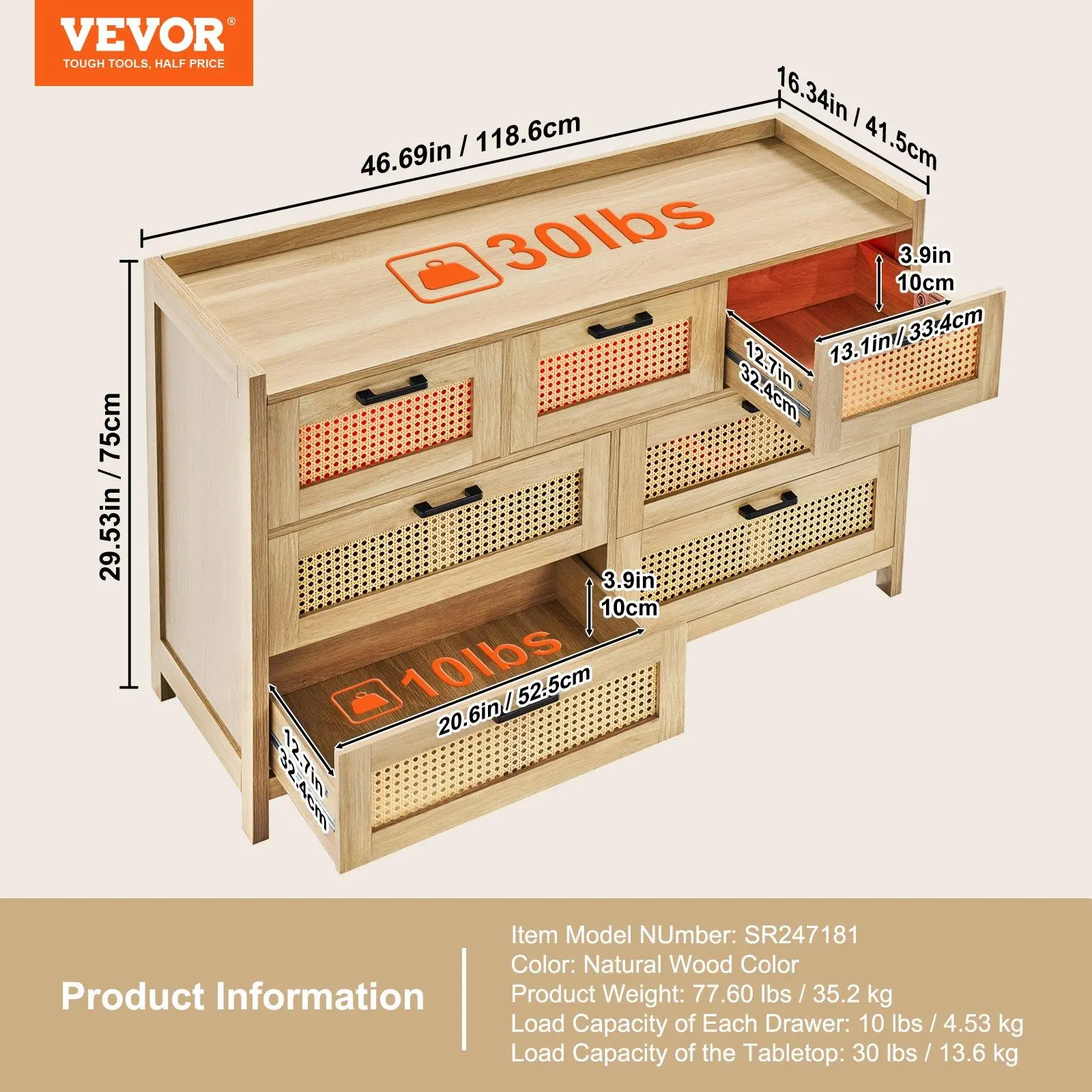 7 Drawers