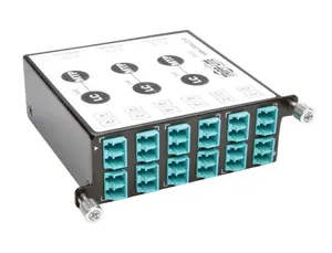 Tripp Lite TRL-N484-3M8LC12 40 GB to 10 GB Breakout Cassette x3 8-Fiber OM4 MTP-MPO to x12 LC Duplex