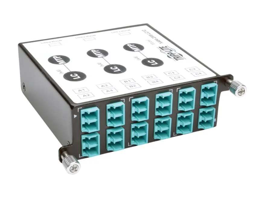 Tripp Lite N484-3M8-LC12 40 GB to 10 GB Breakout Cassette x3 8-Fiber OM4 MTP-MPO to x12 LC Duplex
