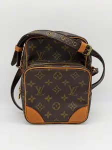 Pre-owned Louis Vuitton Coated Canvas Crossbody Bags Monogram Amazone Crossbody