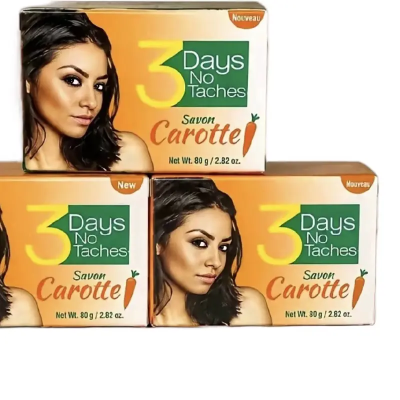 Park Carrot Soap (80g) - 3-Day Blemish-Free Result, Rose, Cocoa & Shea Infused, Moisturizing Body Care Soap for Smooth Skin