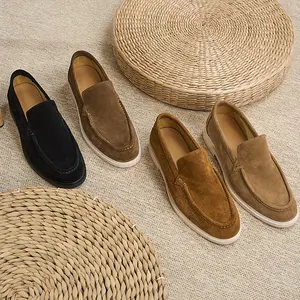 Men's shoes foreign trade Europe and the United States the same casual loafers, men's lace-free comfortable breathable versatile one-pedal Doudou shoes