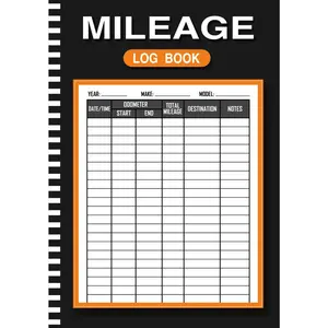 MILEAGE LOG BOOK: Vehicle Odometer Tracker & Auto Record Journal | Log Your Business & Personal Trips (A5, 105 Pages)