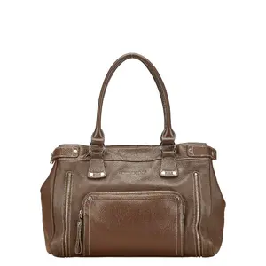 Pre-owned Longchamp Others Shoulder Bags Leather Handbag