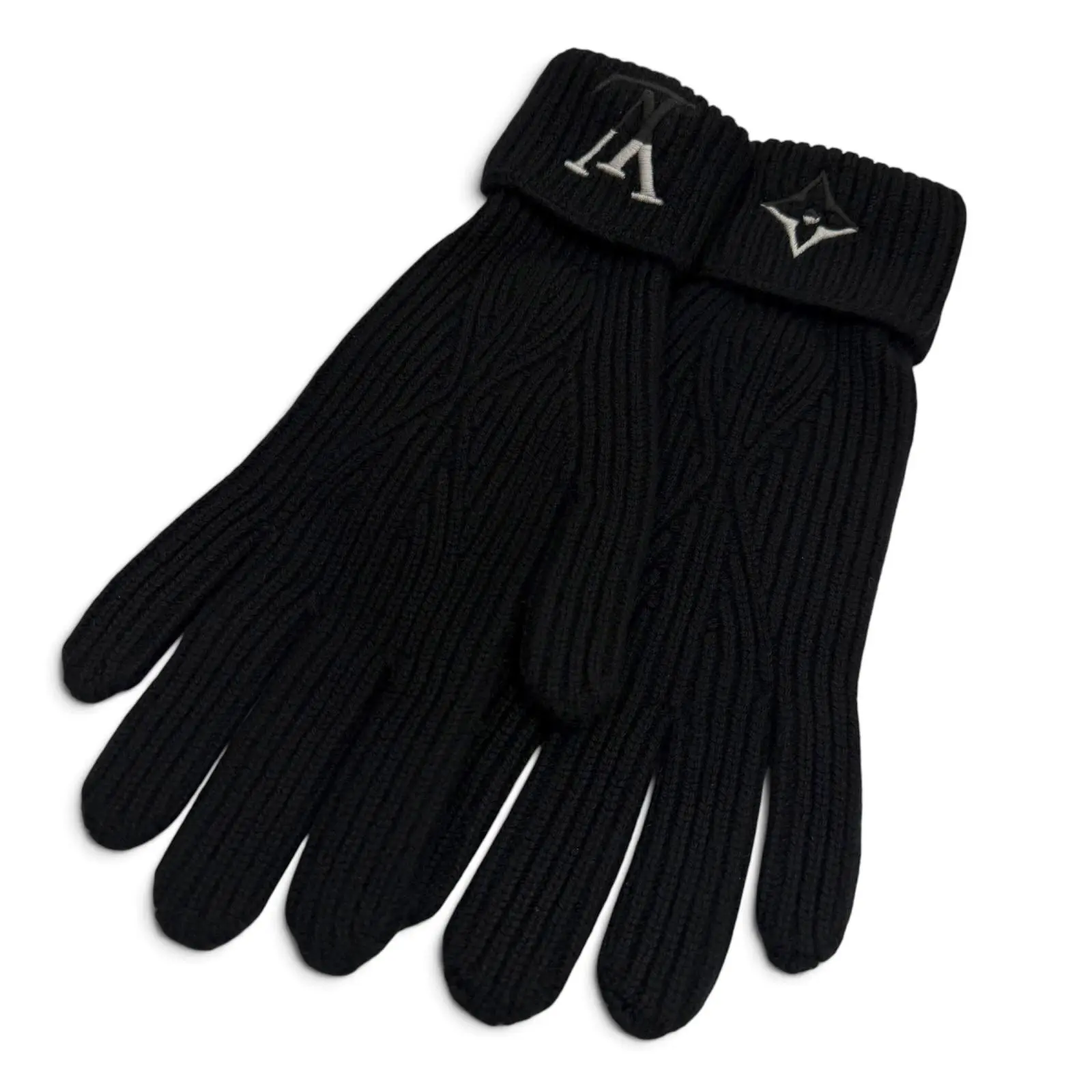Pre-owned Louis Vuitton Cashmere Small Leather Goods Gloves