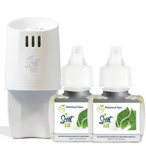 100% Natural Patchouli Spa Plug in Refill Air Freshener Starter Kit