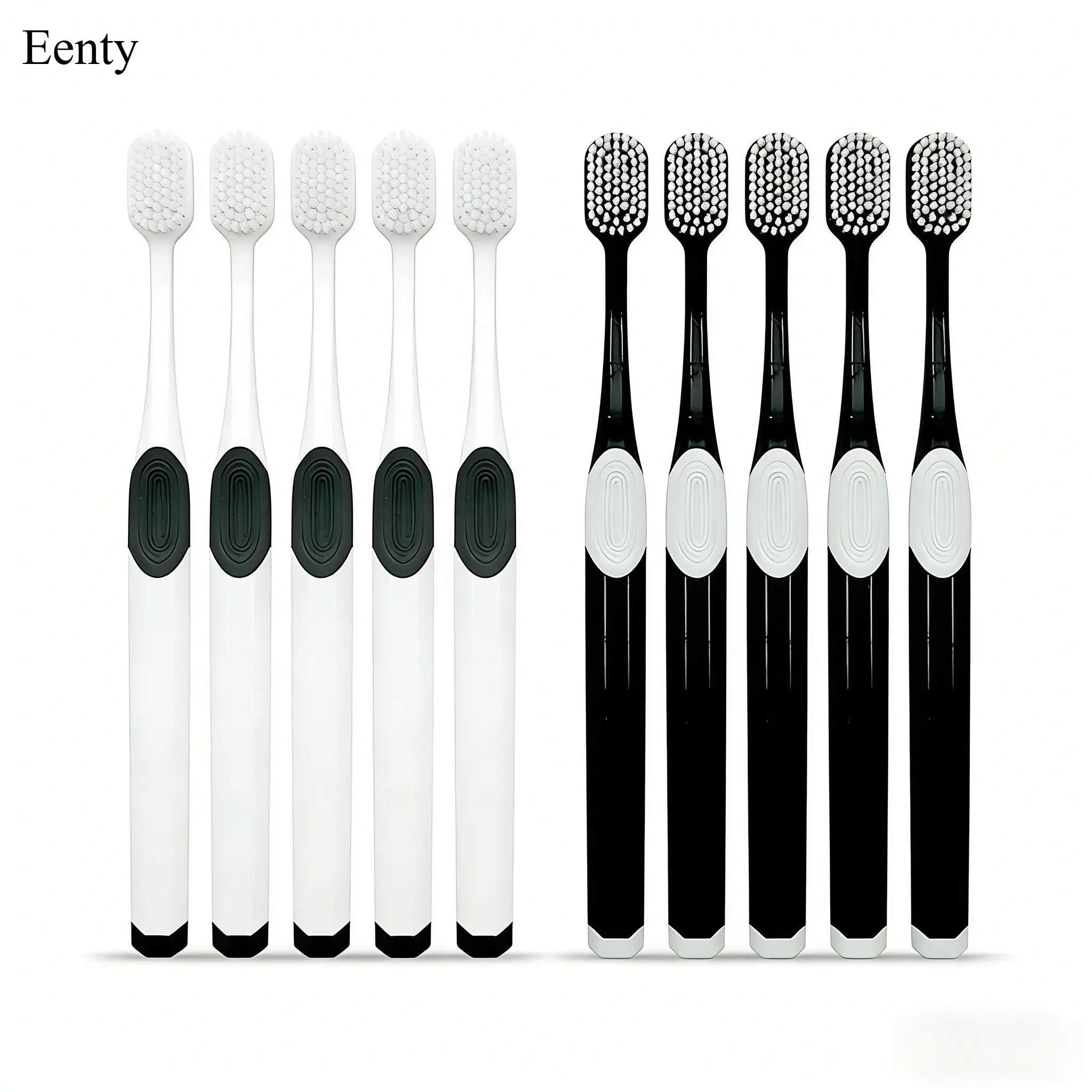 10 Pack Ultra-Soft Toothbrush Set with Wide Head, Gentle Nano Soft Bristle Manual Toothbrush for Adults with Sensitive Gums, Soft Bristle Toothbrush, Non Toxic Toothbrush