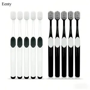 Eenty 10PCS Ultra-Soft Toothbrush with Wide Head,Extra Soft Nano Manual Toothbrush for Adults Suitable for Individuals with Sensitive Gums