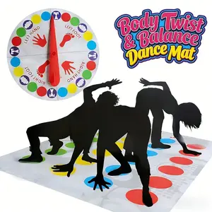Family Entertainment Dance Mat, Body Balance Training, Multi-Player Interactive Game Toy, Indoor Outdoor Use, Party Dance Contest