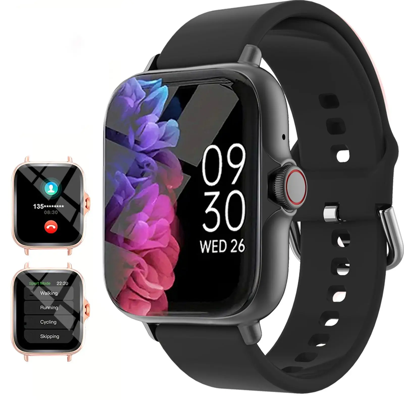 Multifunctional Smart Watch, Fashion Digital Watch with Phone Call and Weather Forecast Function, Sport Smart Fitness Watch for Women & Men, Electroni