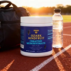 Ozark Mindfruit Creatine Monohydrate 250G - 100% Pure Lab-Tested Supplement for Muscle Strength, Cognition, and Energy fitness