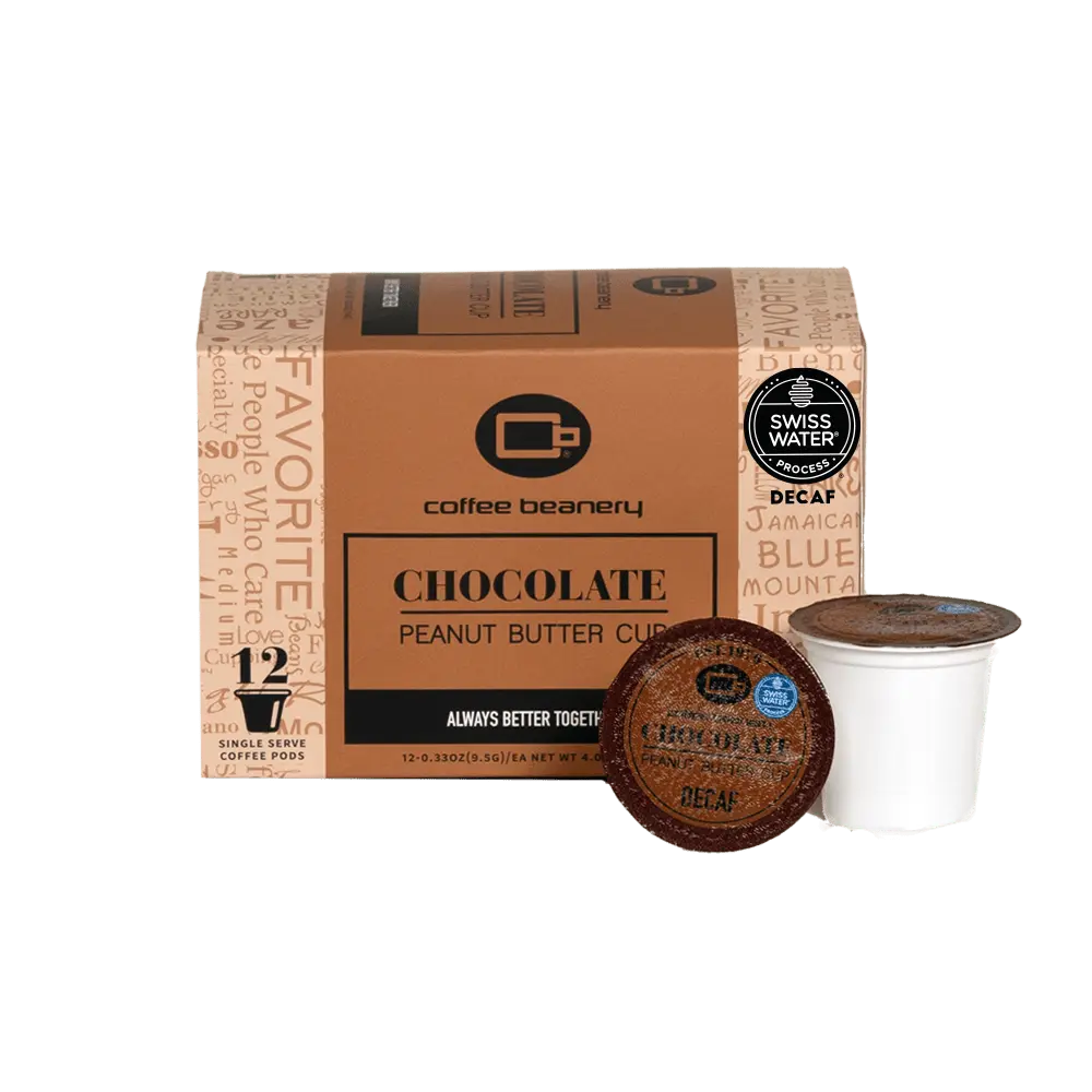Chocolate Peanut Butter Cup Flavored Decaf Coffee Pods Chocolate Peanut Butter Cup Flavored Decaf Coffee Pods