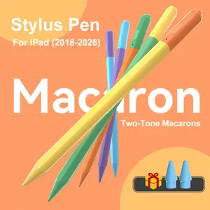New Macaron Stylus Pen for iPad 11th/12th Gen A16/A18, Mini 5th-7th, Air 3th-8th, Pro 3th-8th (11"/12.9"/13",M1/M2/M3/M4/M5) |   Palm Rejection, Tilt Sensing, No Bluetooth Pairing, Magnetic Attachment, Type-C Fast Charge (35 Mins) |   Not for Android