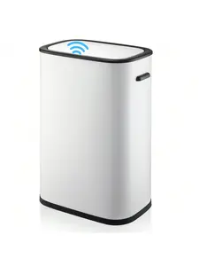 Gaomon 13 Gal Automatic Sensor Kitchen Trash Can - Automatic Garbage Can, Smart Sensor Bin, Cleaning-Focused, Smooth-Opening Lid, No Inner Bucket, Battery Not Included, White for Home Use