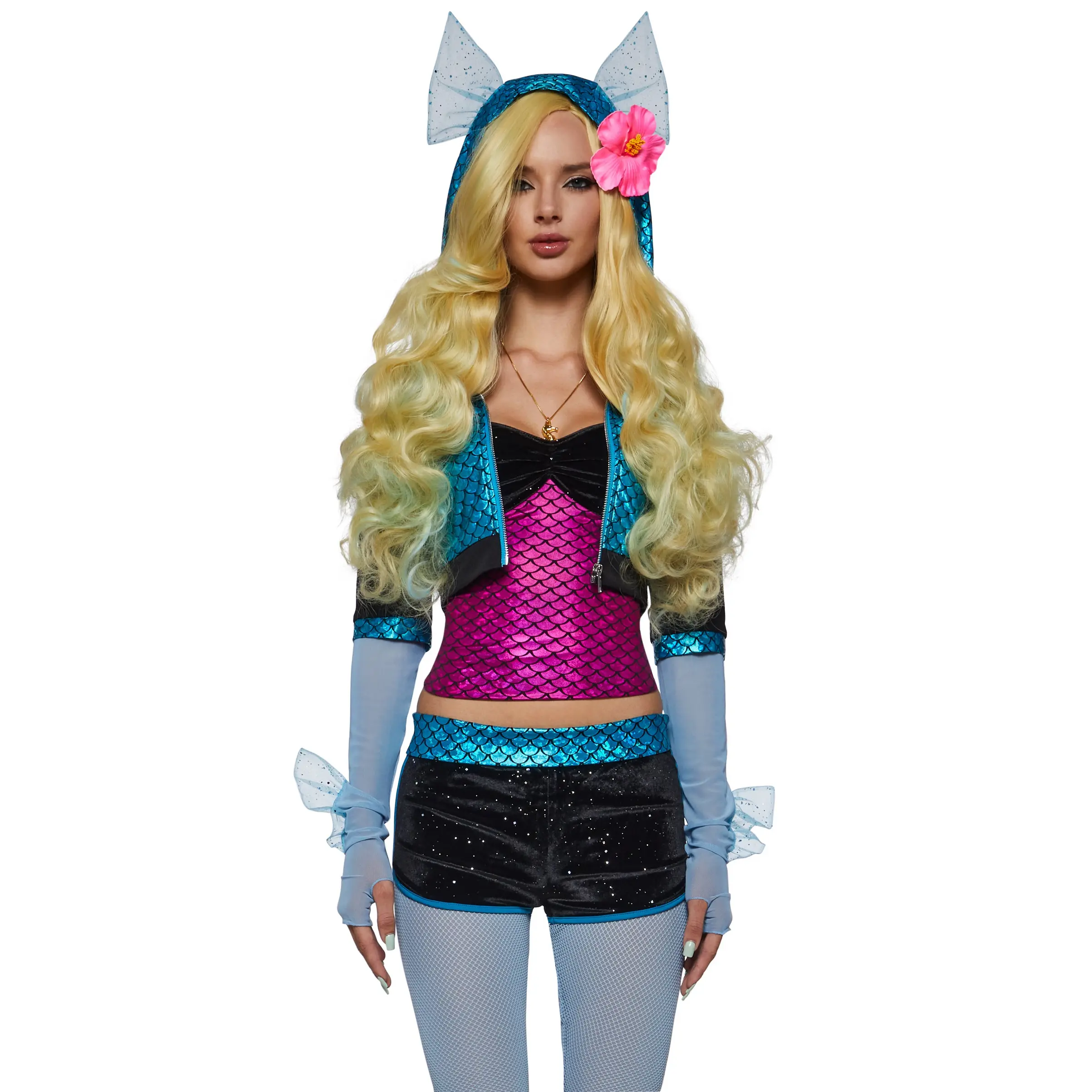 Blue Lagoon High School Doll Costume