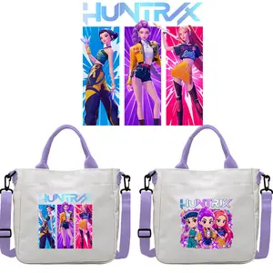 Adjustable Crossbody Shoulder Bag - Colorful Graphic Dressmaking Fabric Tote for Daily Use