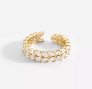 Double stacked oval ring