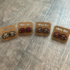 Bearded Dragon Earrings - Laser Cut Wooden Earrings