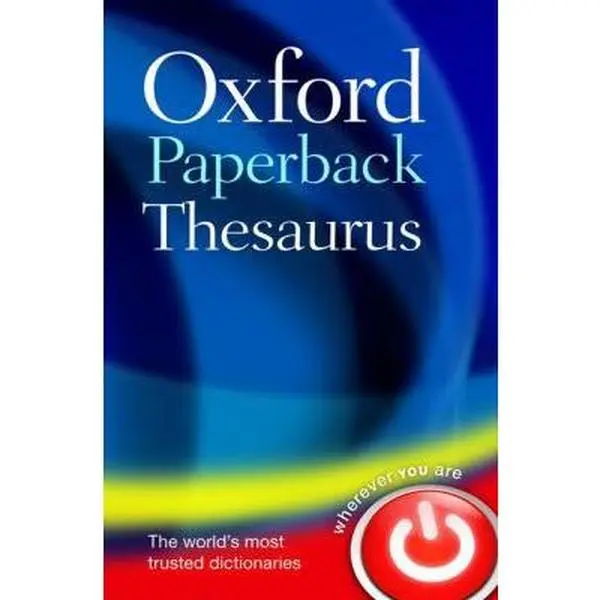 Used Oxford Paperback Thesaurus by Varios Autores, Office & School Educational Reference Tool for Study, Word Meanings & Examples