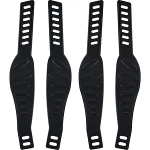 2 Pairs Exercise  Pedal Straps Universal Pedal Straps for Exercise Cycle  or Gym, 2.24 x 12.99 Inch