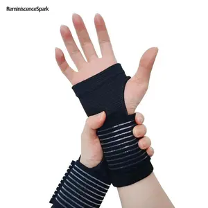 1 Pair Breathable Elastic Wrist Braces - Adjustable Support for Carpal Tunnel/Arthritis/Tendonitis Relief, Universal Fit for Left & Right Hands, Compression Bands for Workouts & Sleep, Reliable Black Healthcare Accessory