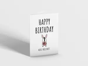Nice Ass Cheeky Birthday Card