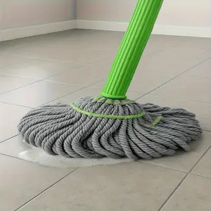 Hands-Free Spinning Mop - 360° Rotating Floor Cleaner with Washable Head for All Rooms, No-Screw Durable Design, Perfect Holiday Gift Cleaning Tool