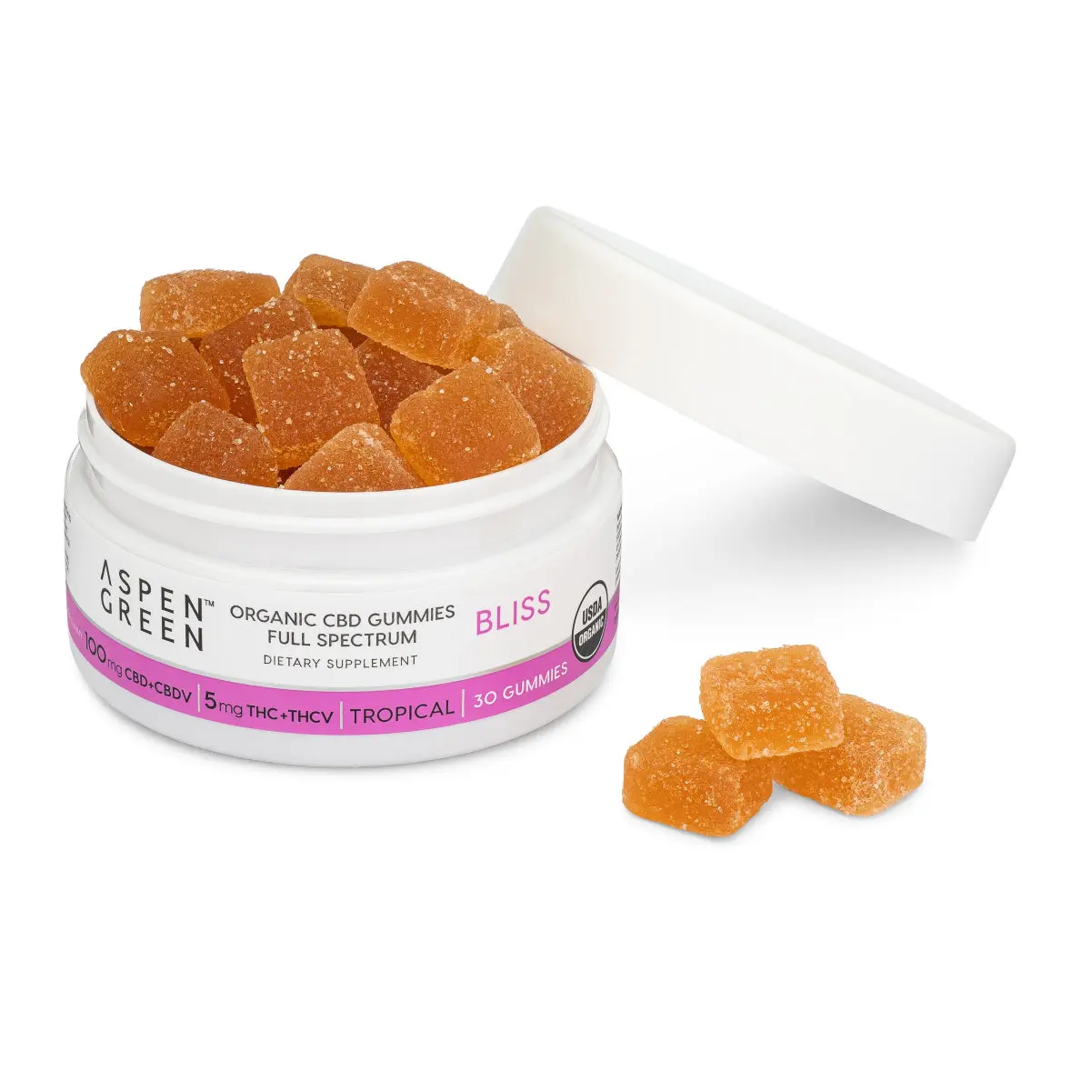 Organic CBD Gummies Orange Flavor Full Spectrum