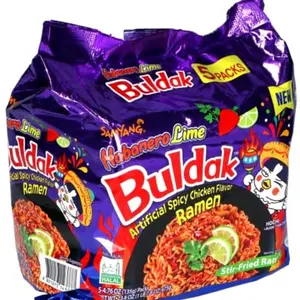 Samyang Habanero Lime Flavor Buldak Ramen Pack of 5