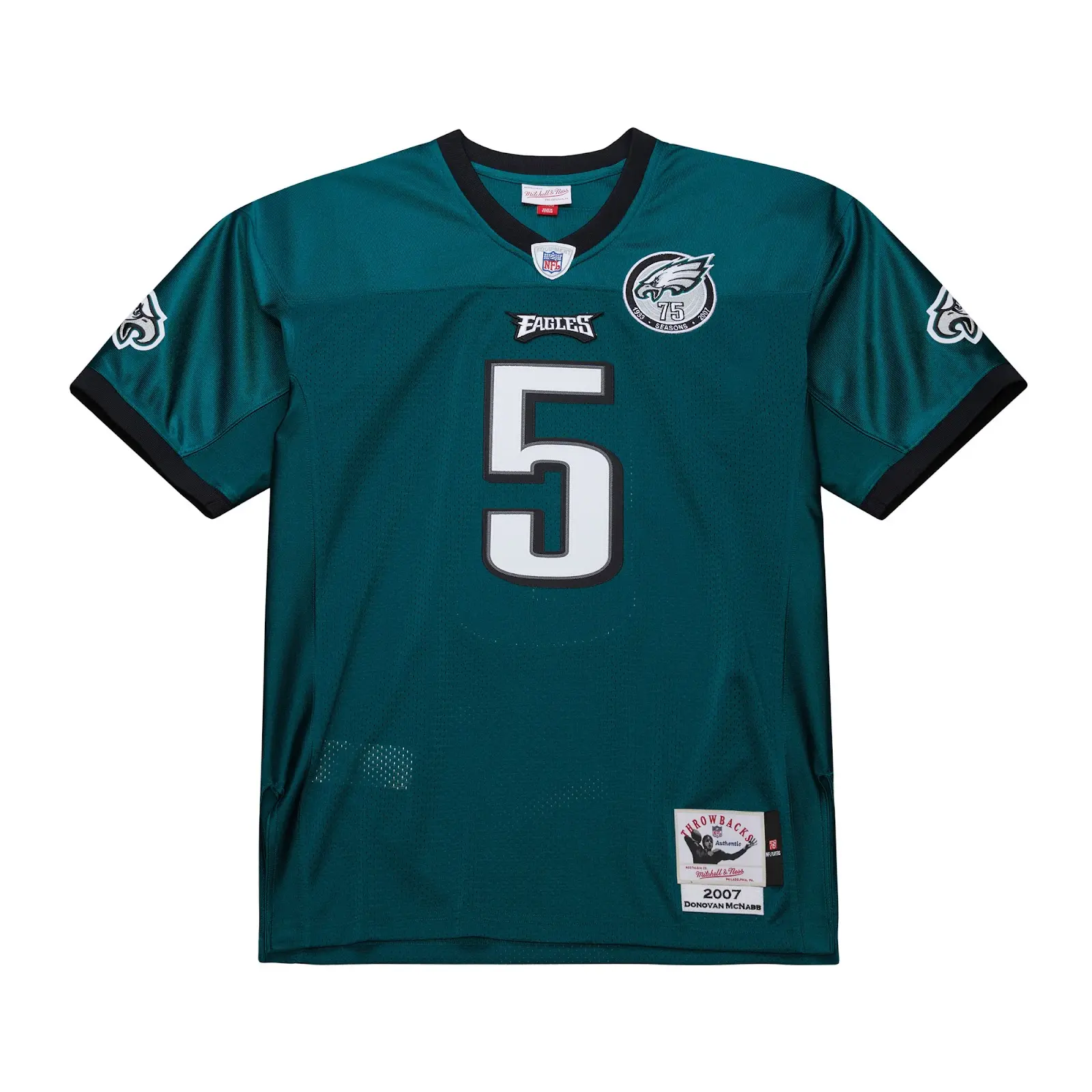 Donovan McNabb Philadelphia Eagles 2007 Midnight Green Authentic Jersey - Mitchell & Ness NFL Throwback, 00s Retro Football Jersey